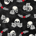WD Born To Ride Black Skulls