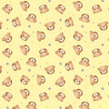 WD Baby Bear Pale Yellow Flannel