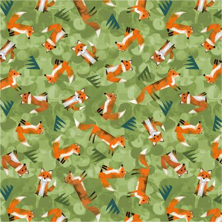 WD Leaf Wild Foxes Green