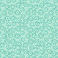 WD Turquoise Block Print Daisy