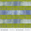 Cool Lime Plaid Cotton 43”/44” Fabric Per Yard