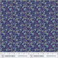 Navy Flowerbed Midnight Blooms Cotton 44"/45" Fabric Per Yard