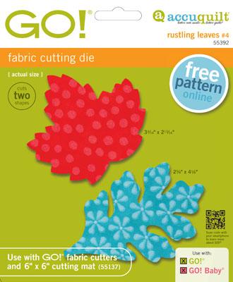 AccuQuilt GO! Rustling Leaves 4 GO! #4, Maple & Oak, Small