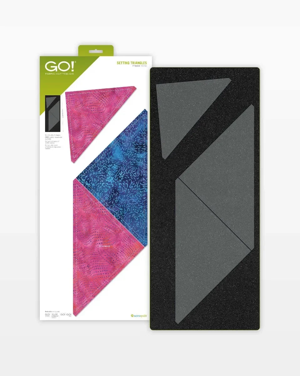 AccuQuilt GO! Setting Triangles 9" Finished Die