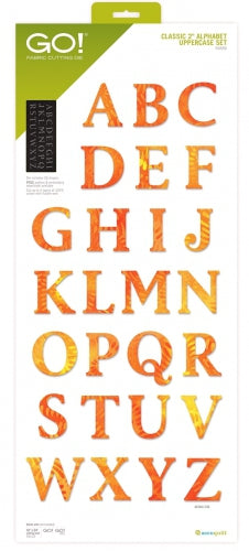AccuQuilt GO! 2" Alphabet Uppercase Set