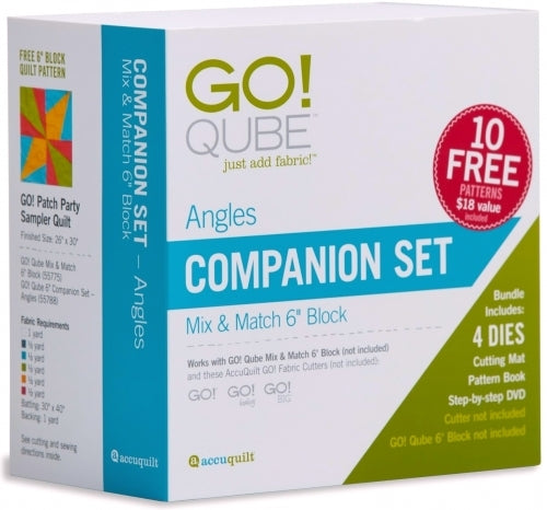 AccuQuilt GO! Qube 6" Companion Set Angles #55788