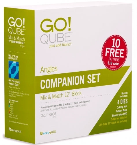 AccuQuilt GO! Qube 12" Companion Set Angles #55791