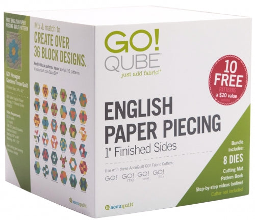 AccuQuilt GO! Qube English Paper Piecing 1" Finished Sides