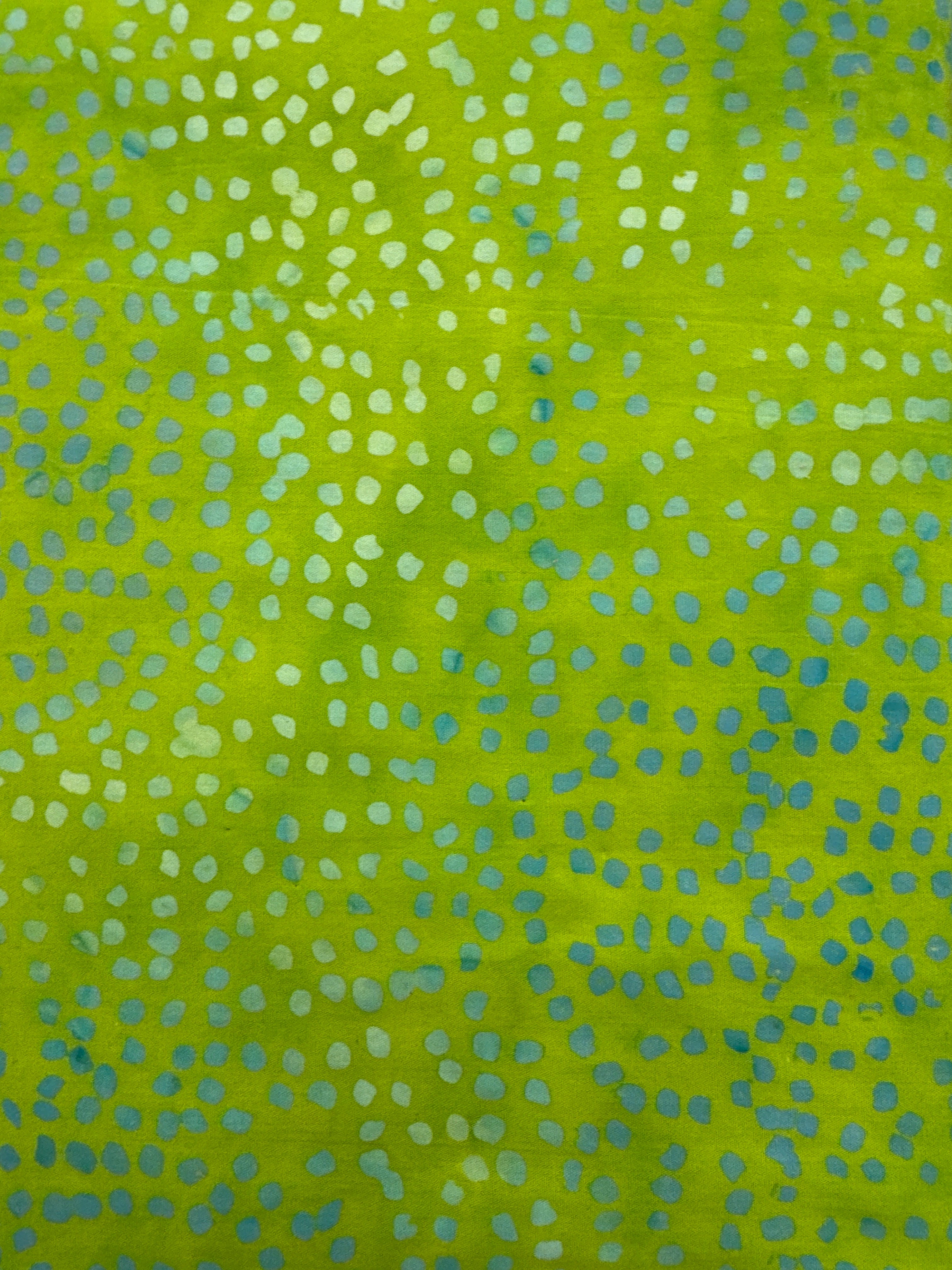 AN Dainty Dots on Lime Green