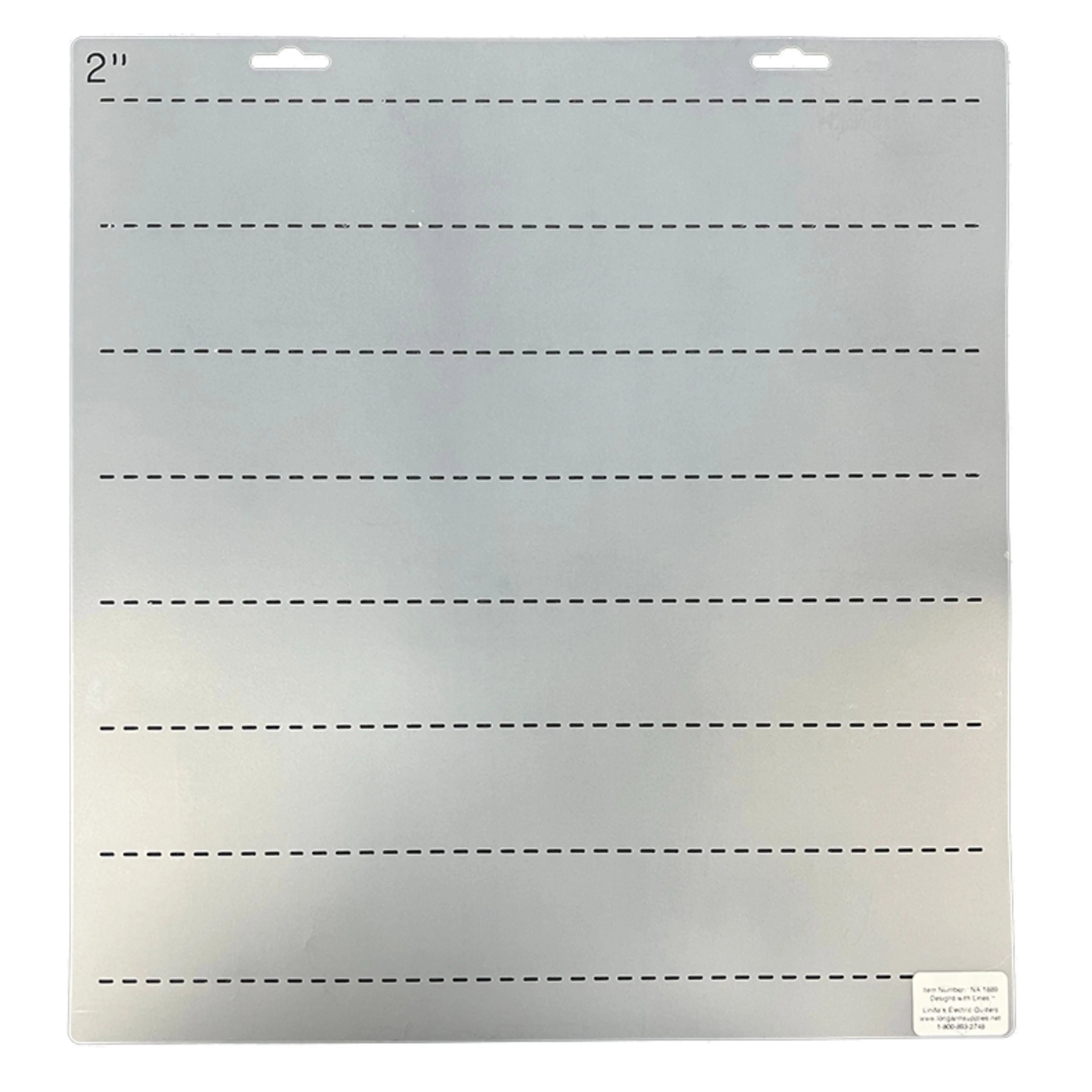1889 2" Straight Lines 14" Stencil