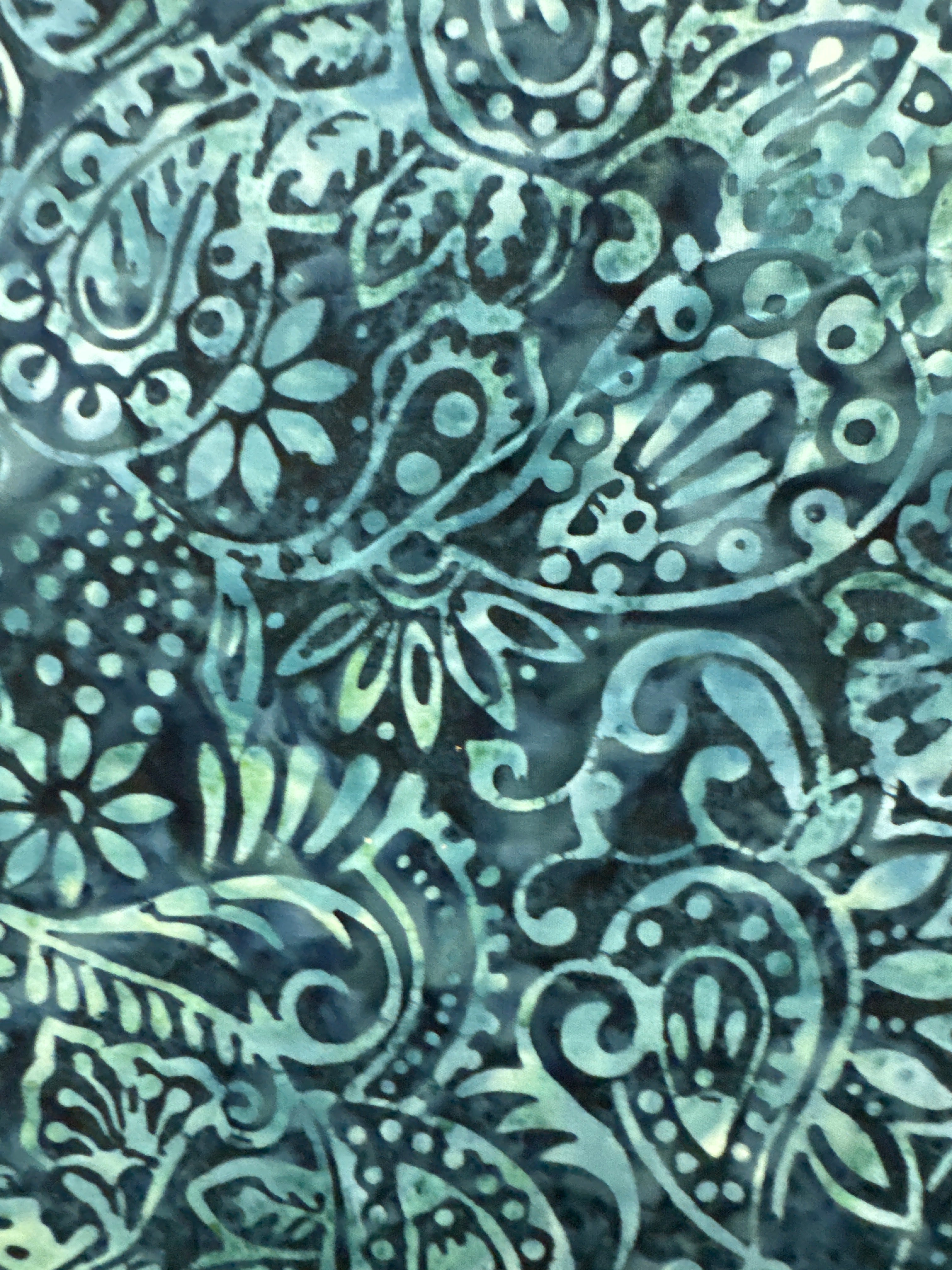 WL Paisley Decoration Ashy Teal