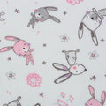 Digital Cuddle Blush Bunny Hop 58" - 60" Fabric per yard