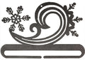 6in Snowy Swirl Split Bottom Charcoal