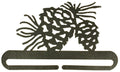 6in Split Bottom Holder Pine Cone Charcoal