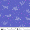 Libs Elliott Glaze Perfect Day Swallows Blue 108" Cotton Wideback Fabric per yard
