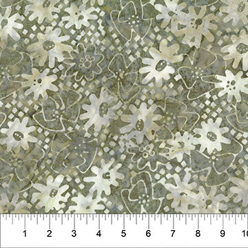 NC Pearls Olive Green Midcentury Daisy