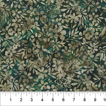 NC Pearls Forest Green Wild Daisies