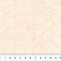 Banyan Pastel Orange Hexies Neutral Cotton 44"/45" Fabric Per Yard