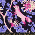 MO Glow Garden Pink Foxes and Flowers Black