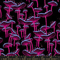 MO Glow Garden Mushrooms Black