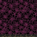 MO Glow Garden Pink Spiderwebs Black