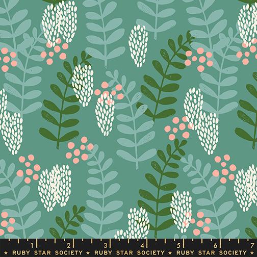 MO Reimagined Landscapes Watercrest Leaves RS6051 13 Ruby Star