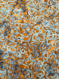 AN Denim Squiggle on Burnt Orange