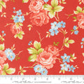 Red Rosie Strawberry Wideback Fabric Per Yard