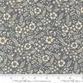 Dark Blue Arabesque Meadow Dusk Cotton 44"/45" Fabric Per Yard
