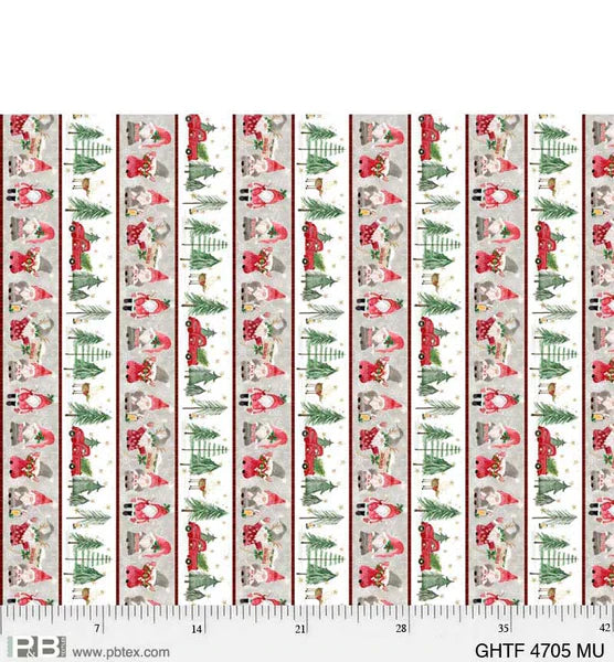 PB Gnomes Home Tree Farm Stripe