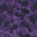 WD Bewitched Black Cat Batik Halloween