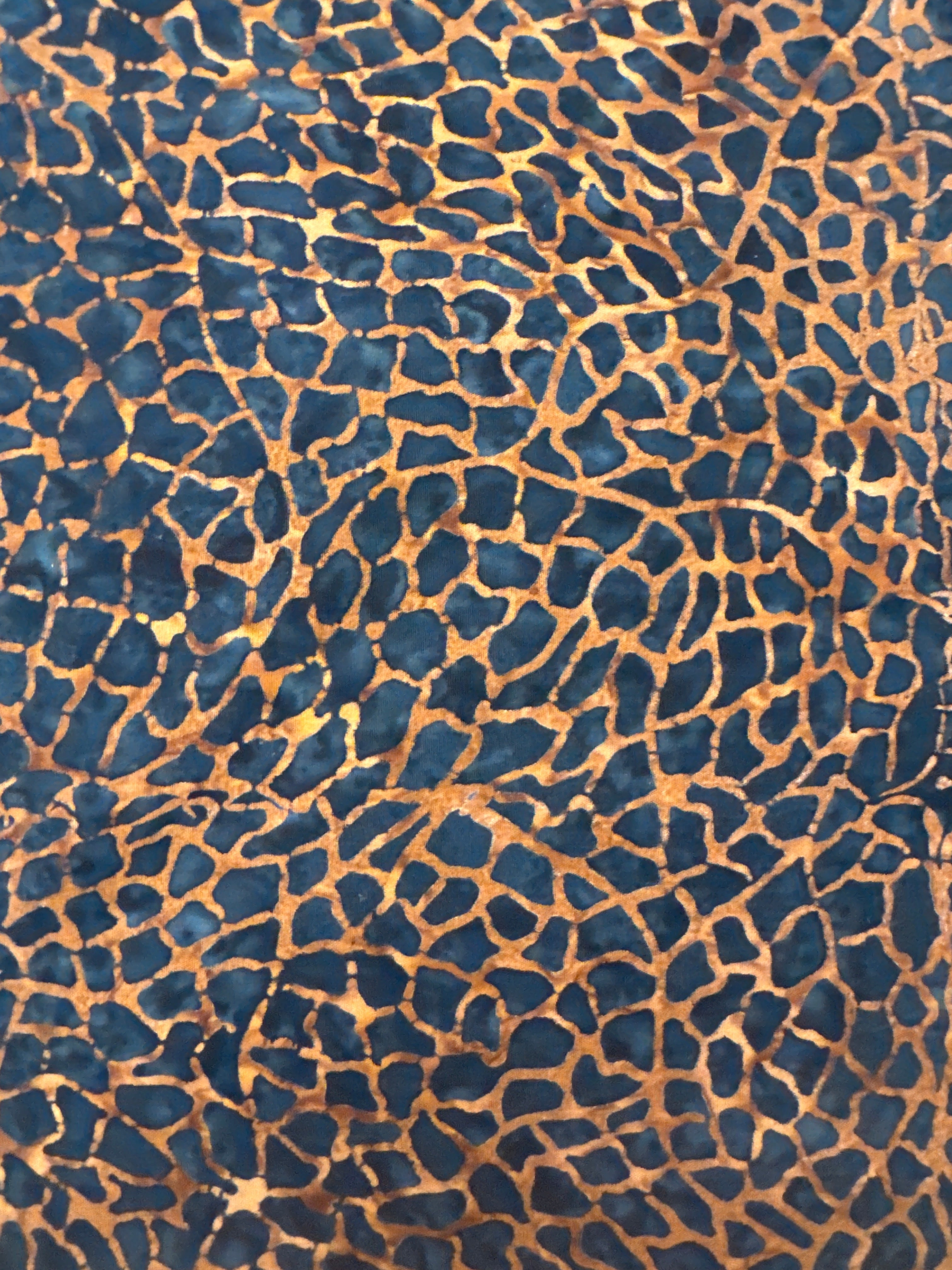 MO Blue Ridge Batik Navy and Rust