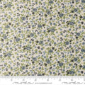 Nantucket Summer Cuddle Meadow Small Floral Cream Blue Polyester 44" / 45" Fabric per yard