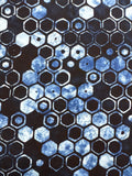 BB Faux Finish Hexie Grid Indigo