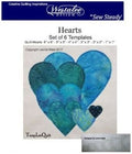 Hearts Set o0f 6Templates/Longarm