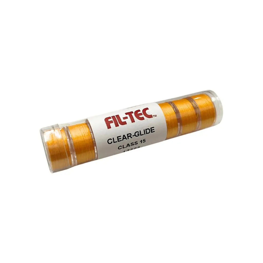 13323 Bright Gold Prewound Clear-Glide Bobbin Tube - Class 15/A