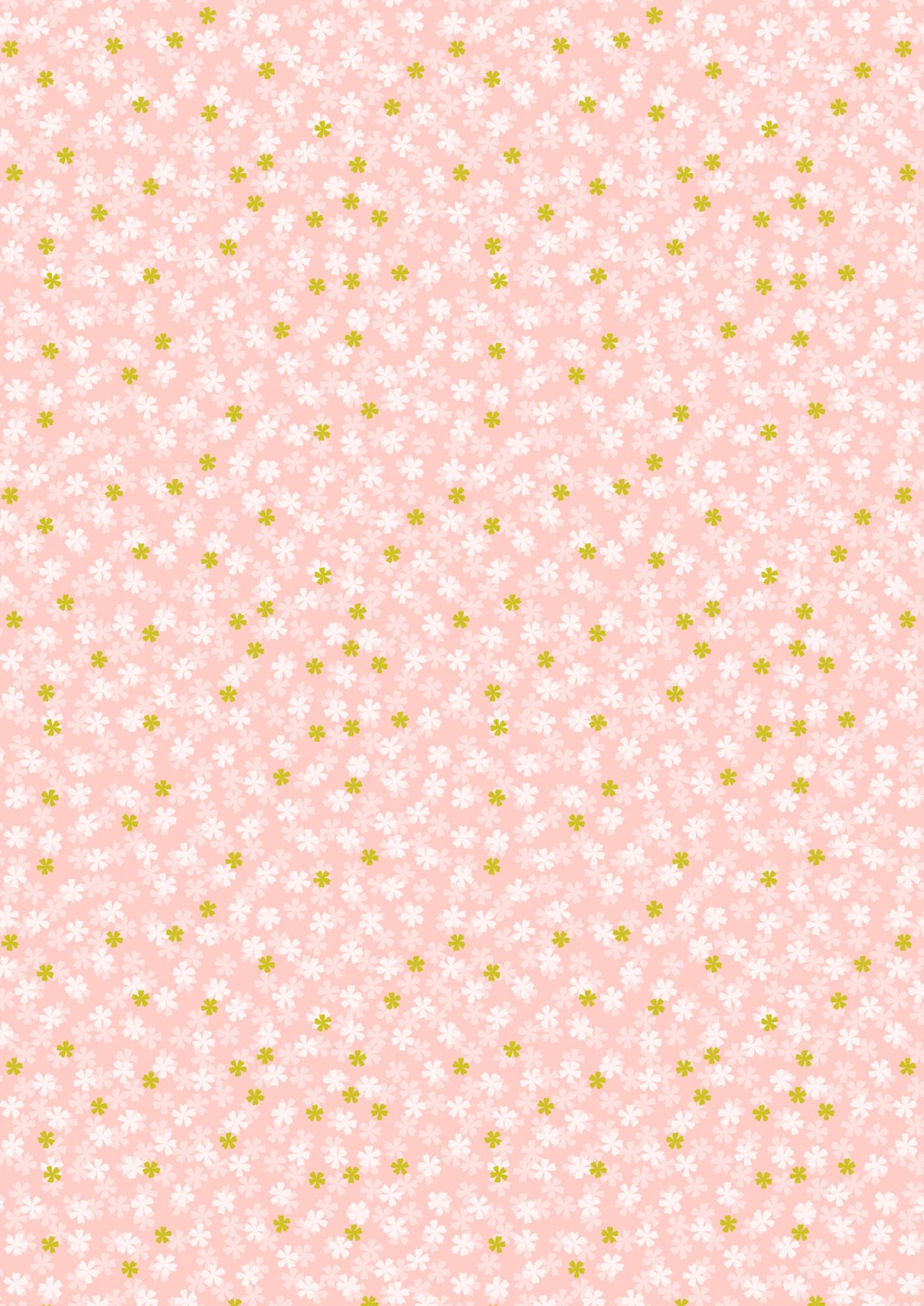 LI Sakura Tiny Blossoms, Pink, Gold Metallic A920A