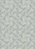 LI Sakura Lt. Gray Koi, Gold Metallic A922A