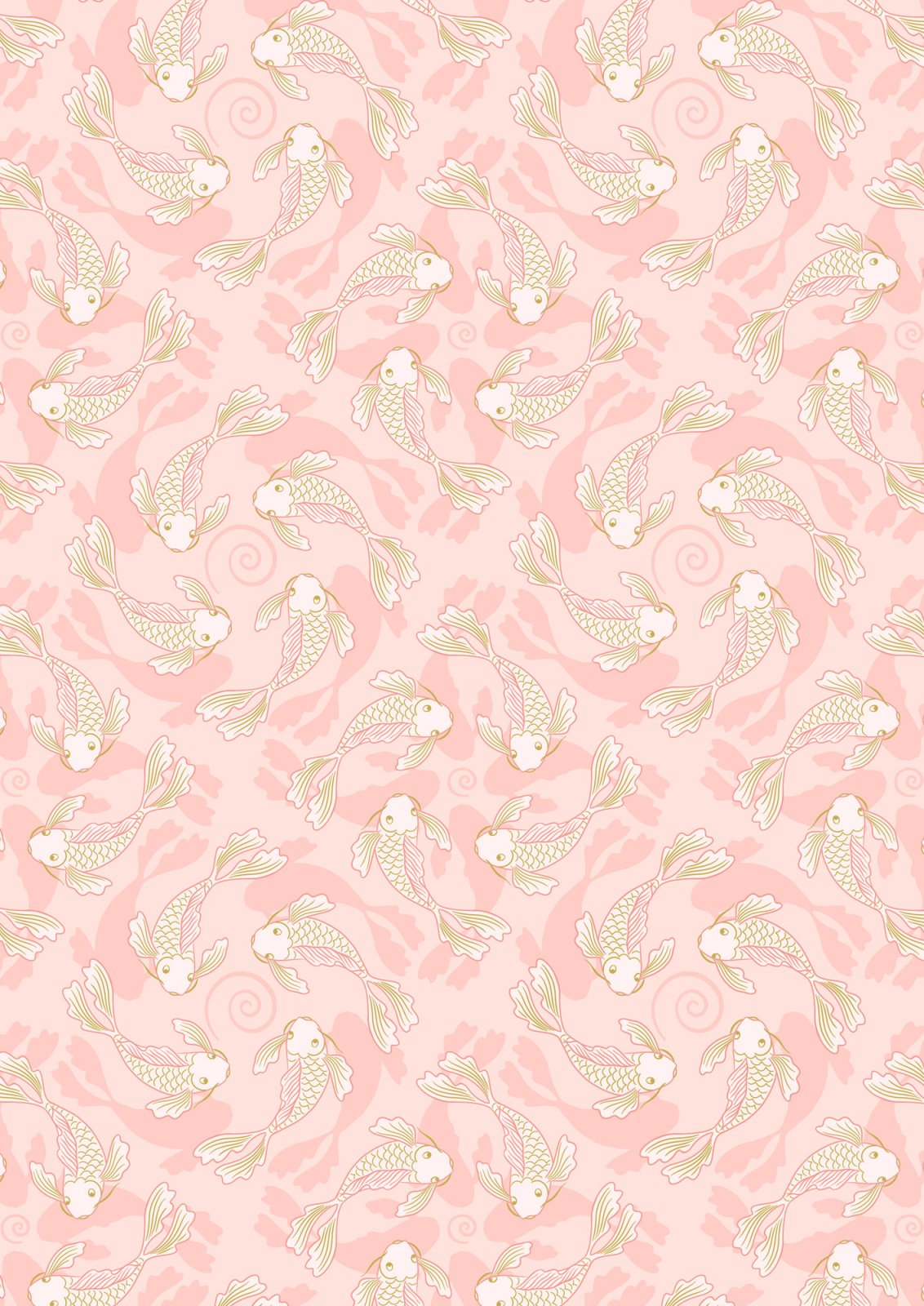 LI Sakura Lt. Pink, Koi, Gold Metallic A922B