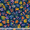 ATXSH Texas Wildflowers Navy Cotton 44"/45" Fabric Per Yard