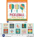 All Day Everyday Peace, Love, Pickleball Cotton Panel
