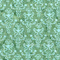RB Expressions Winter Mint Watercolor Daisies Batiks