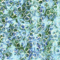 RB Expressions Denim Bijou Watercolor Daisies Batiks