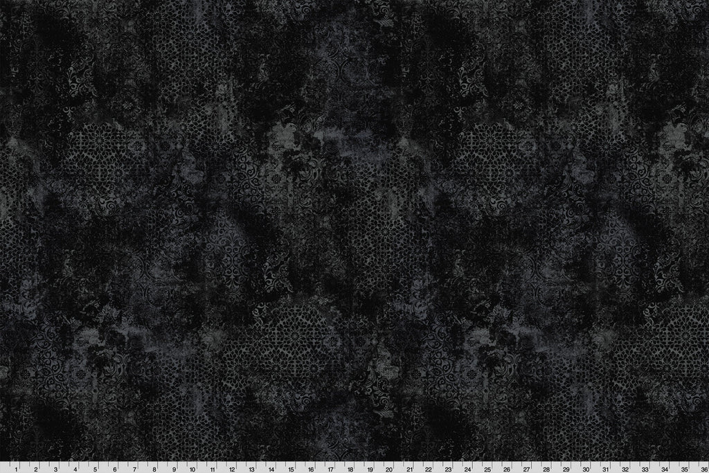 Barely Basics Stone Wash Quilting Cuddle Black Fabric Per Yard