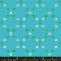 Best Day Ever Turquoise Ditsy Floral Cotton 43"/44" Fabric Per Yard
