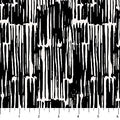 Black Brush Strokes Ink and Earth Cotton 44"/45" Fabric Per Yard