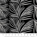 Black Foliage Ink and Earth Cotton 44"/45" Fabric Per Yard