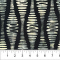 Black Ripple Stripe Abstract Bubble Pop 83702-94 Cotton 44”/45” Fabric Per Yard