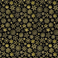 Black Snowflakes Cotton Wideback Fabric Per Yard