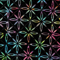 Black Starflowers & Dots Cotton Wideback Fabric per yard
